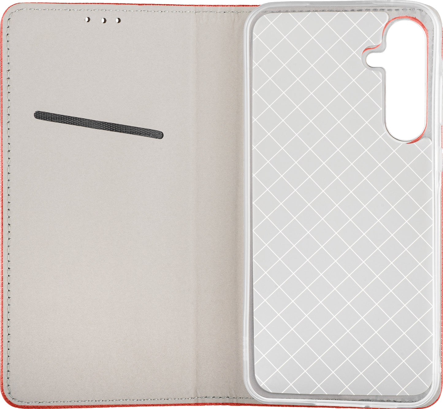 Coque pour Samsung Galaxy A37 5G, OEM, Smart Magnet, Rouge