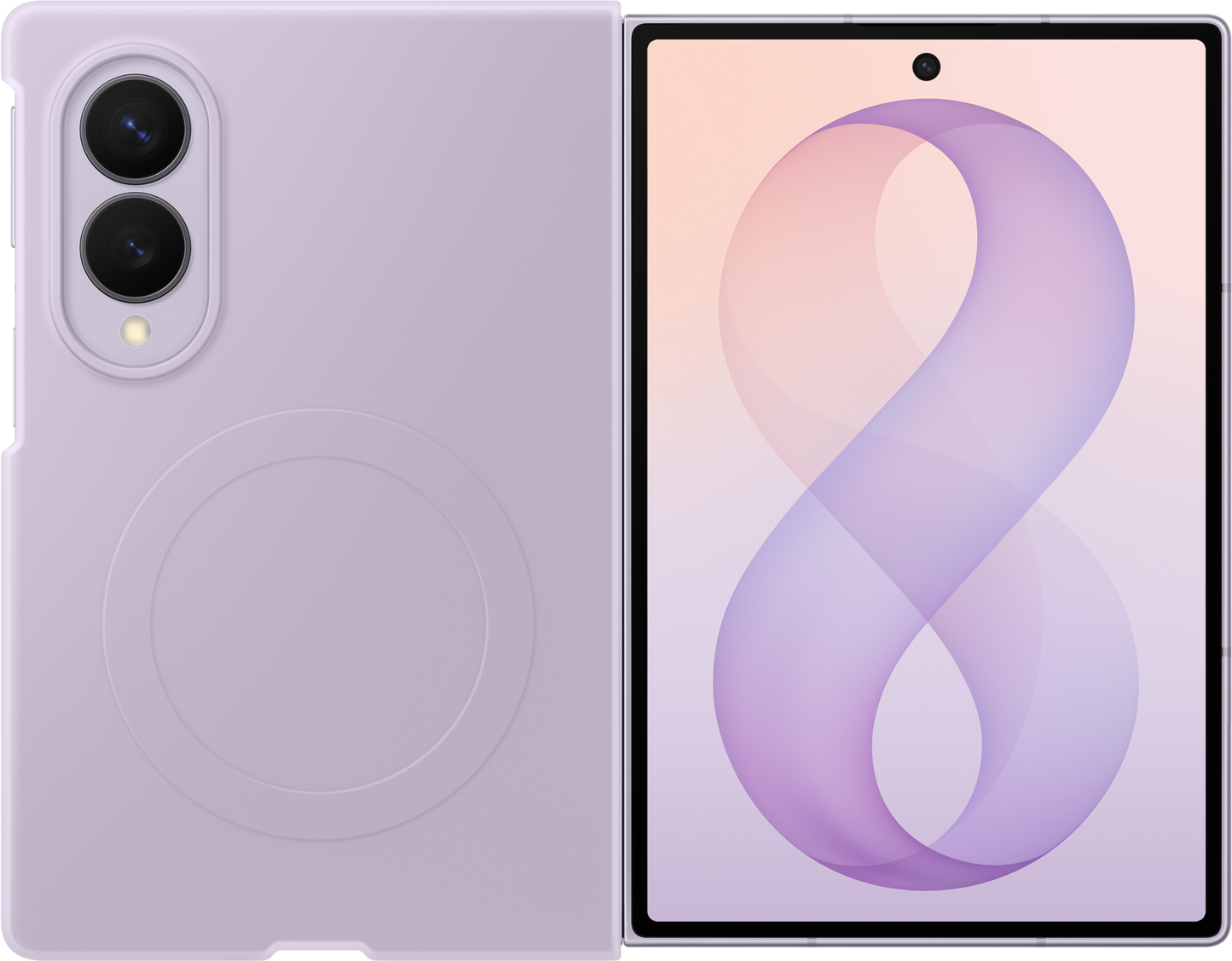 Coque pour Samsung Galaxy Z Fold8 F971, Silicone Magnet Case, Violet EF-EF971CVEGWW