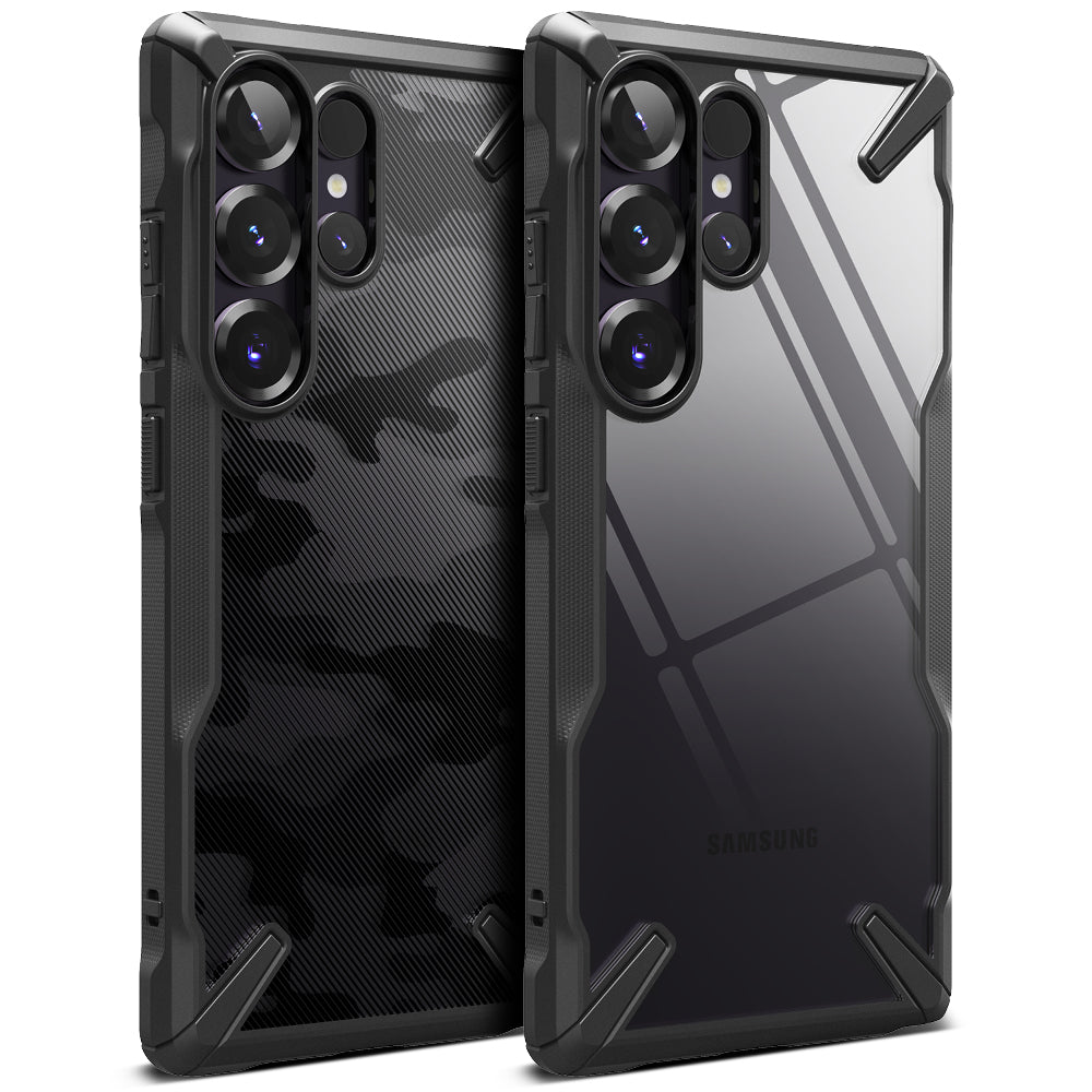 Étui pour Samsung Galaxy S25 Ultra S938, Ringke, Fusion X, Noir