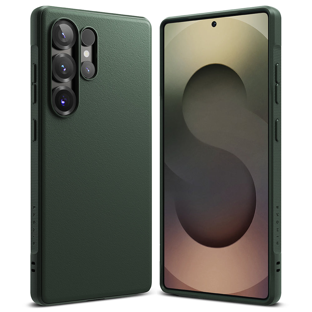 Étui pour Samsung Galaxy S25 Ultra S938, Ringke, Onyx, Vert