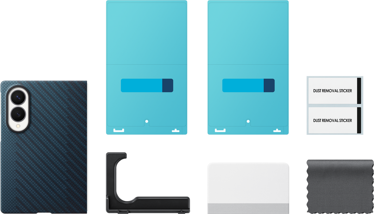 Coque pour Samsung Galaxy Z Fold8 F971, Carbon Magnet Case, Bleu marine EF-KF971SNEGWW