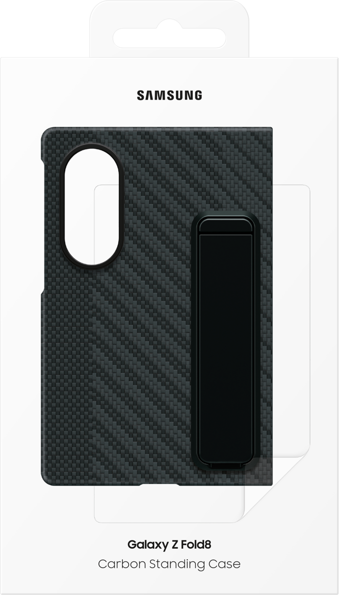 Coque pour Samsung Galaxy Z Fold8 F971, Carbon Standing, Noire EF-XF971SBEGWW