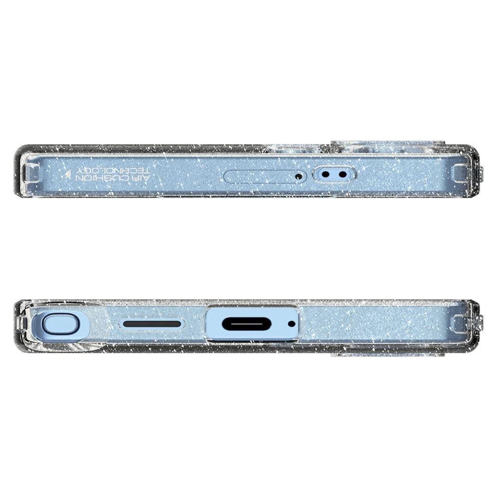 Étui pour Samsung Galaxy S25 Ultra S938, Spigen, Liquid Crystal Glitter, Transparent ACS08950