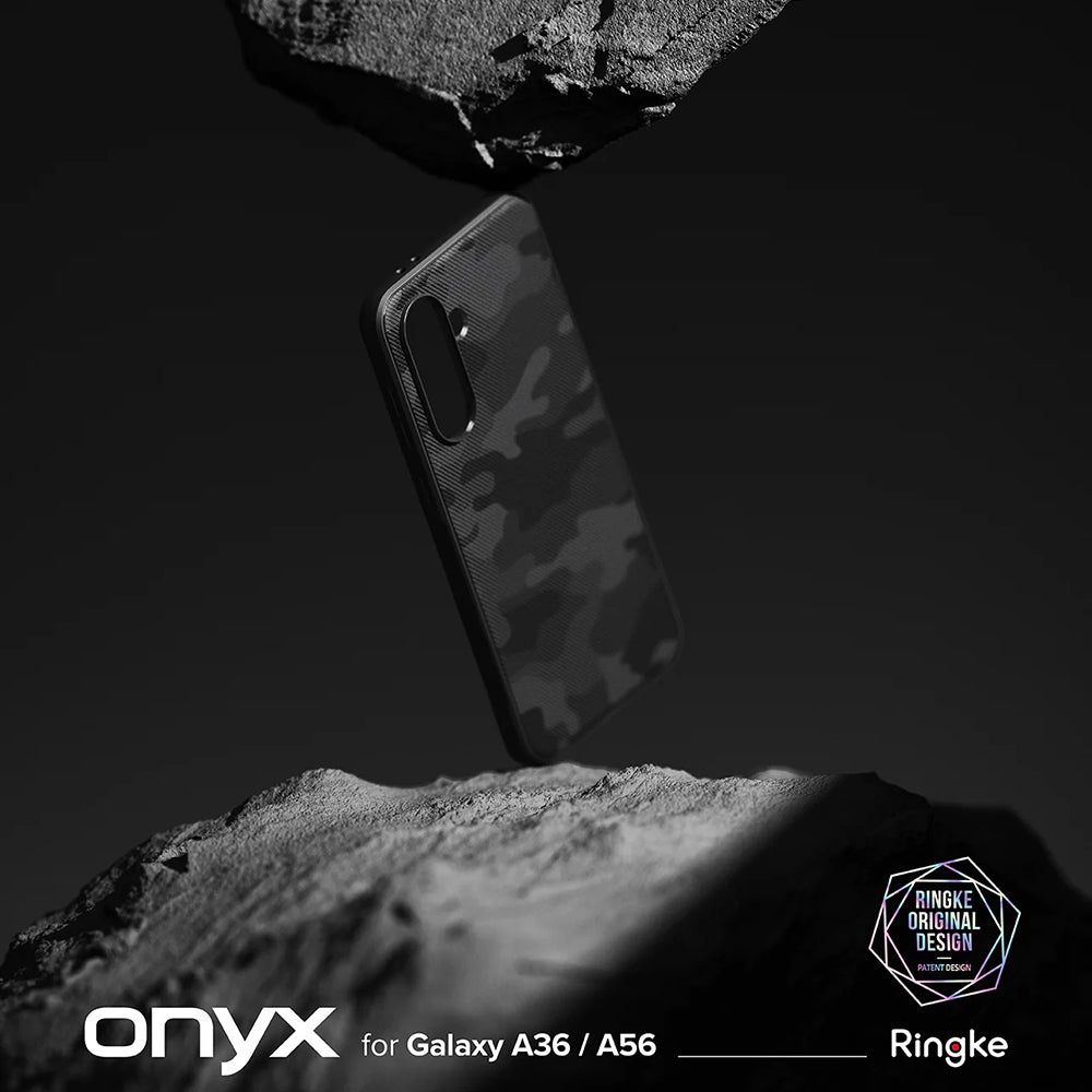 Étui pour Samsung Galaxy A56 A566 / A36 A366, Ringke, Onyx Camo, Noir