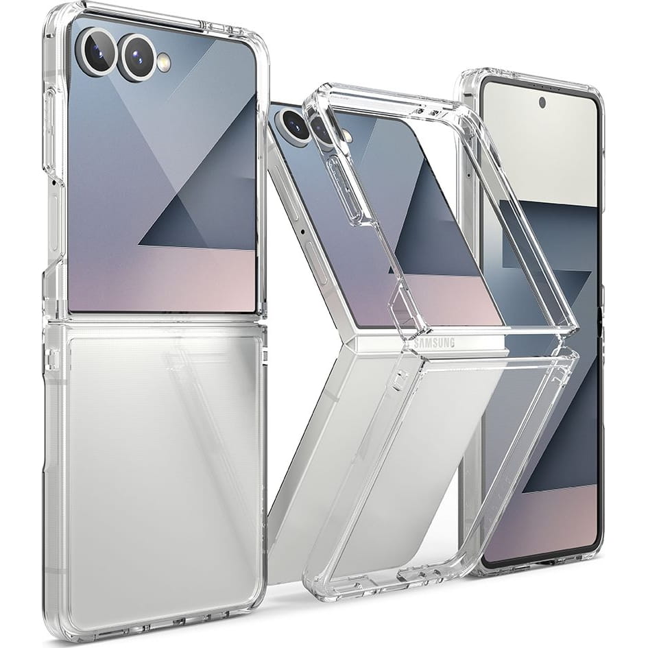 Étui pour Samsung Galaxy Z Flip7 F766, Ringke, Fusion, Transparent