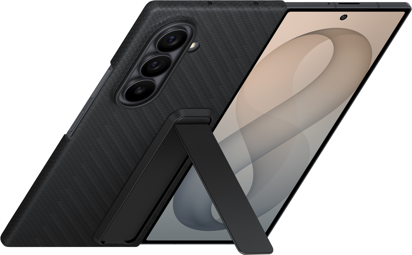 Coque pour Samsung Galaxy Z Fold8 Ultra F976, Carbon Standing, Noire EF-XF976SBEGWW