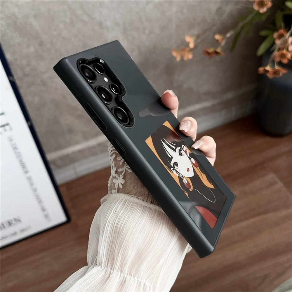 Coque pour Samsung Galaxy S23 Ultra S918, OEM, Écran E-Ink Personnalisé, Noir