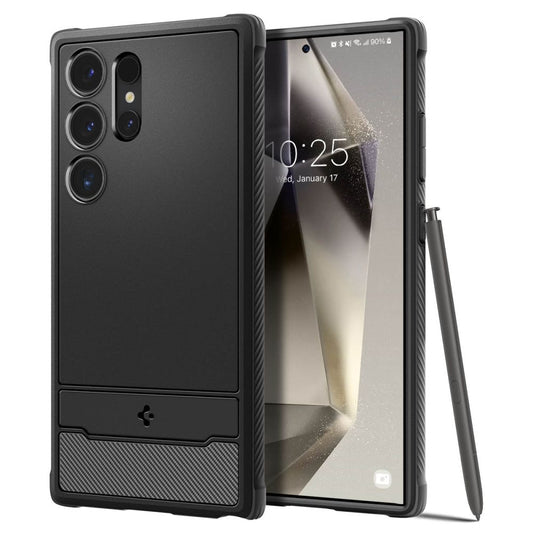 Pouch for Samsung Galaxy S24 Ultra S928, Spigen, Rugged Armor, Black ACS07286