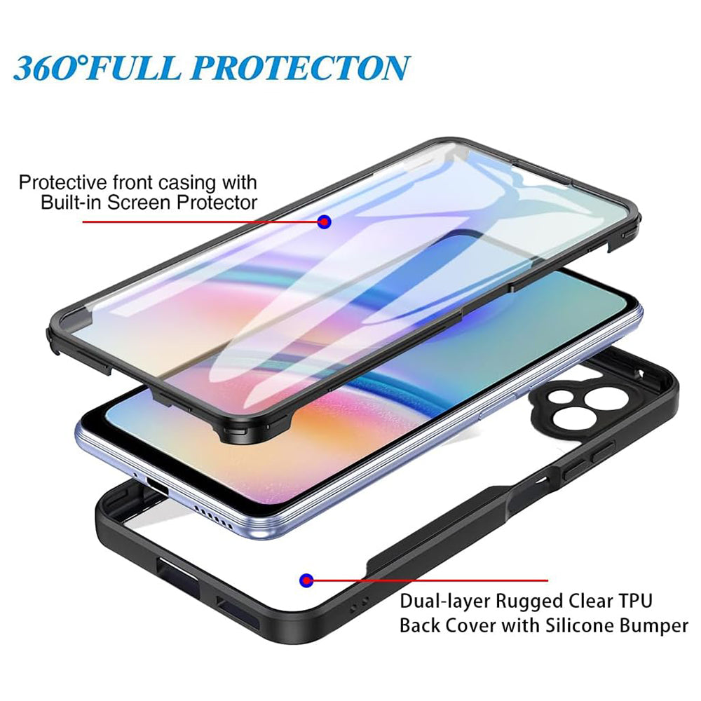 Coque pour Samsung Galaxy A05 A055, Techsuit, ColorVerse 360, Rose