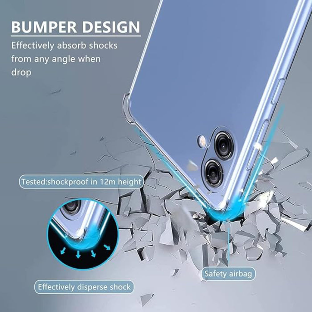 Coque pour Samsung Galaxy A05 A055, Techsuit, Anti-choc Claire, Transparente