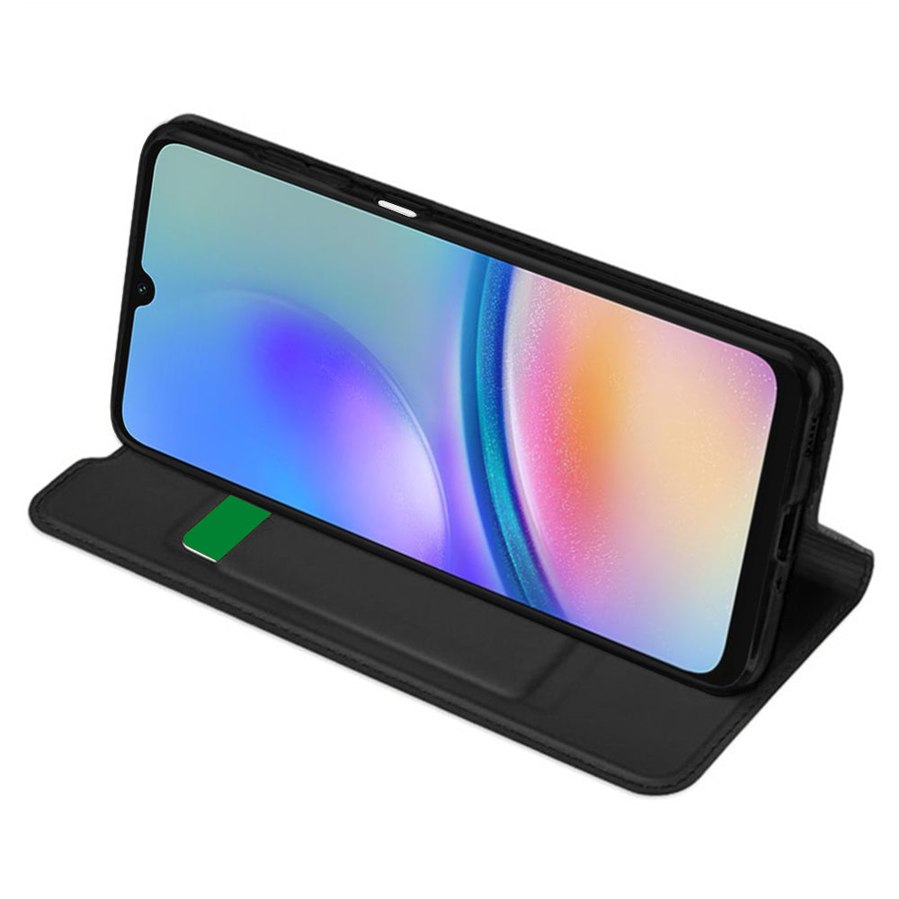 Coque pour Samsung Galaxy A05s A057, Techsuit, Magskin Book, Noire
