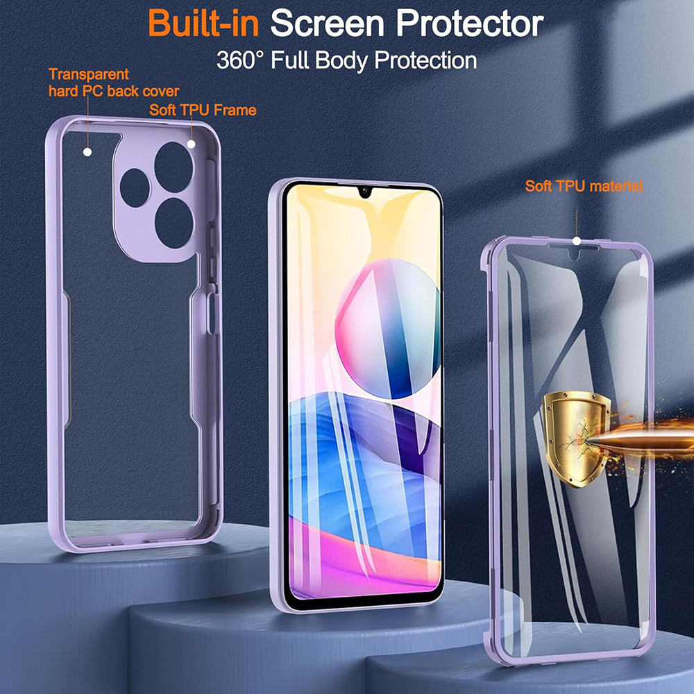 Coque pour Samsung Galaxy A06 A065, Techsuit, ColorVerse 360, Bleue
