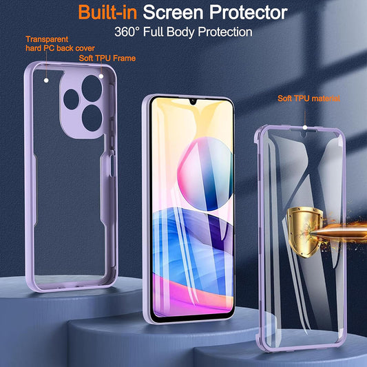 Coque pour Samsung Galaxy A06 A065, Techsuit, ColorVerse 360, Noire