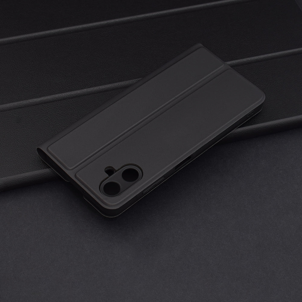 Coque pour Samsung Galaxy A06 A065, Techsuit, Magskin Book, Noire