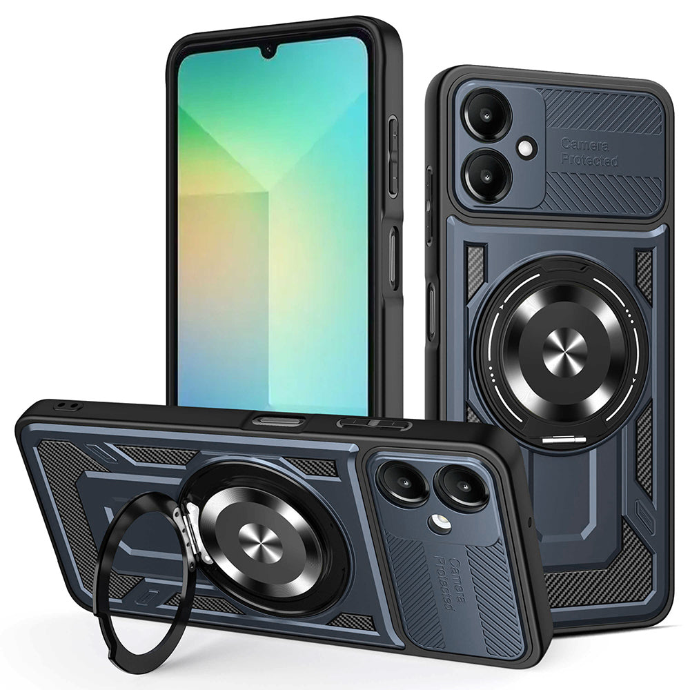 Coque pour Samsung Galaxy A06 A065, Techsuit, RuggedCam, Bleue