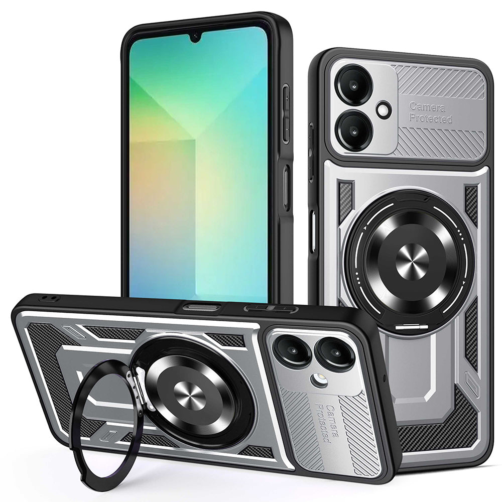 Coque pour Samsung Galaxy A06 A065, Techsuit, RuggedCam, Gris