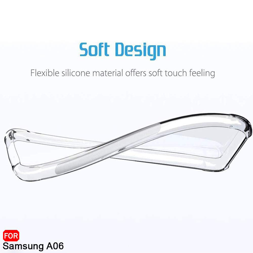 Coque pour Samsung Galaxy A06 A065, Techsuit, Anti-choc Claire, Transparente