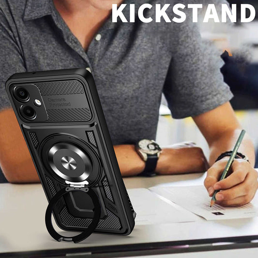 Étui pour Samsung Galaxy A07 4G A075, Techsuit, RuggedCam, Noir