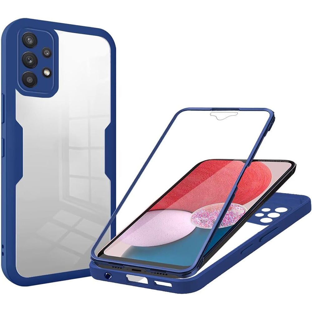 Coque pour Samsung Galaxy A13 A135, Techsuit, ColorVerse 360, Bleue