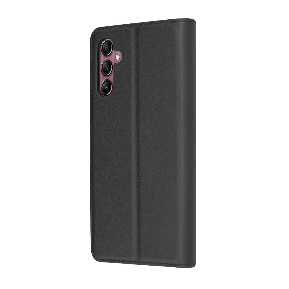 Coque pour Samsung Galaxy A14 A145 / A14 5G A146, Techsuit, Folio en cuir, Noire