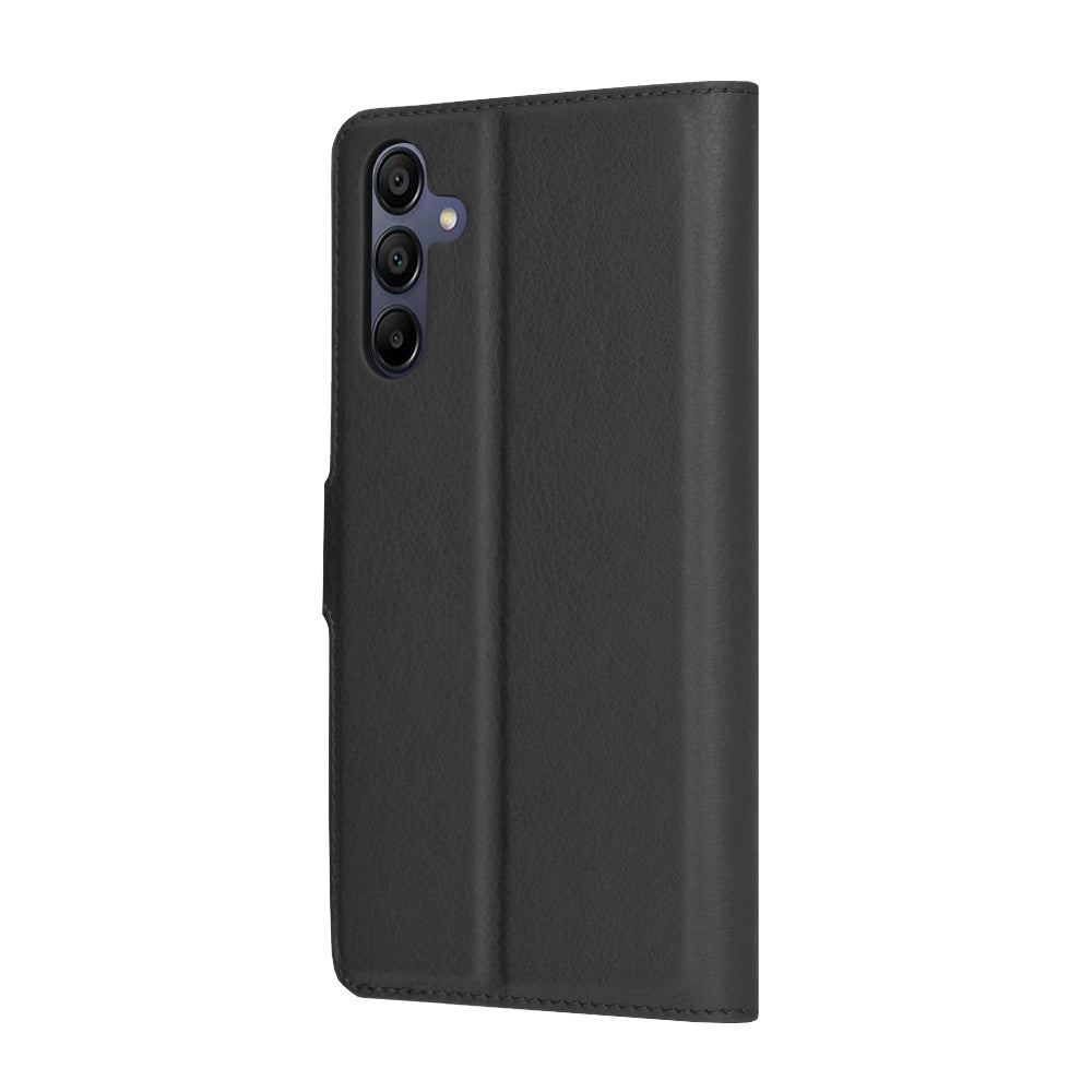 Coque pour Samsung Galaxy A15 5G A156 / A15 A155, Techsuit, Folio en cuir, Noire