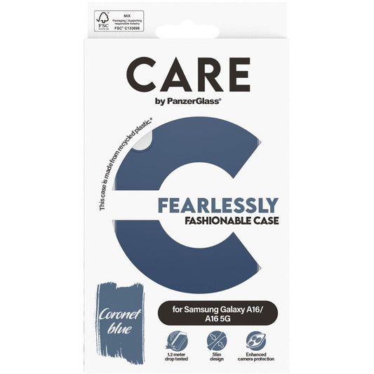 Étui pour Samsung Galaxy A16 5G A166 / A16 4G A165, PanzerGlass, Care Fashionable, Bleu