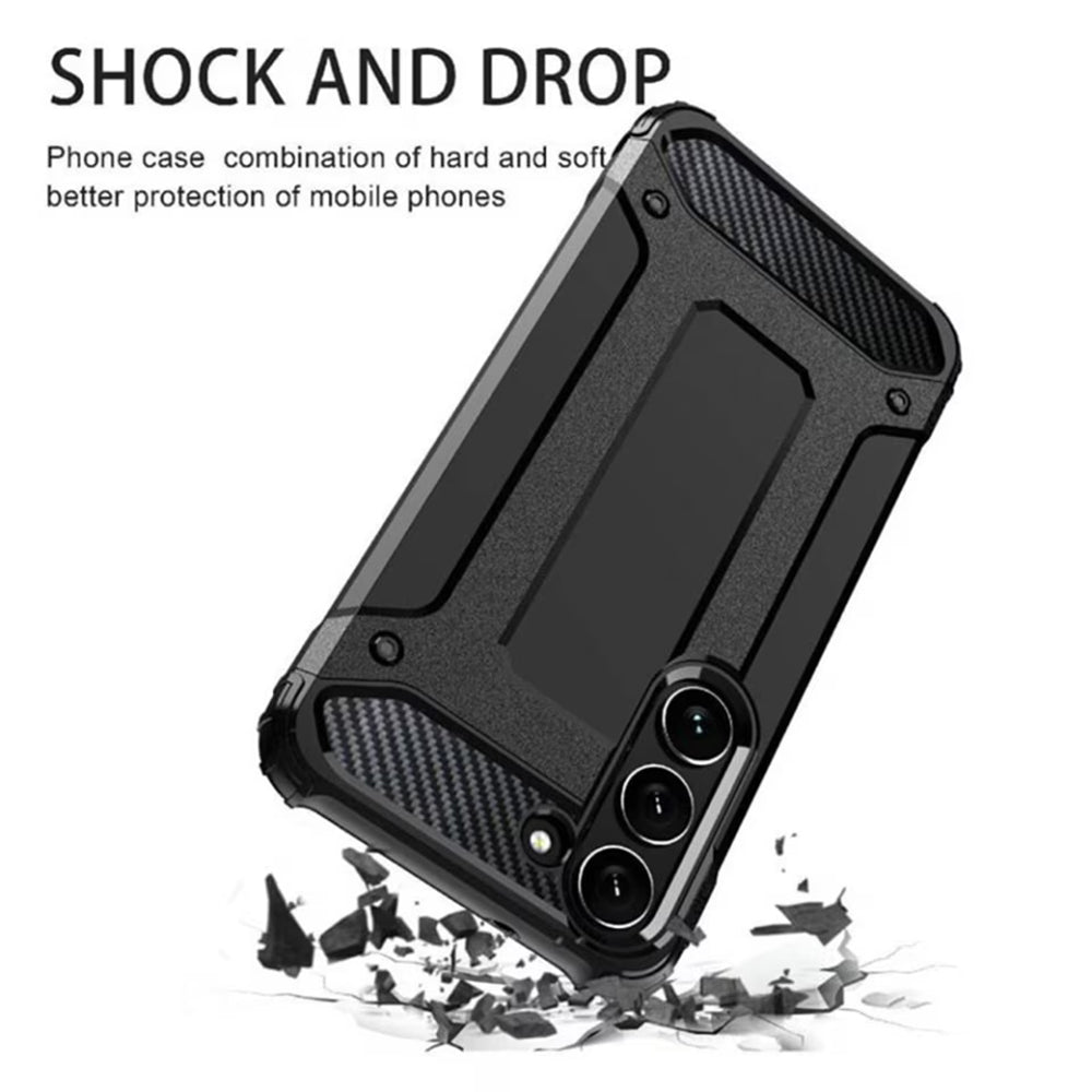 Coque pour Samsung Galaxy A16 5G A166 / A16 4G A165, Techsuit, Hybrid Armor, Noire