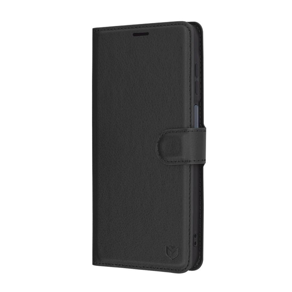 Coque pour Samsung Galaxy A16 5G A166 / A16 4G A165, Techsuit, Folio en cuir, Noire
