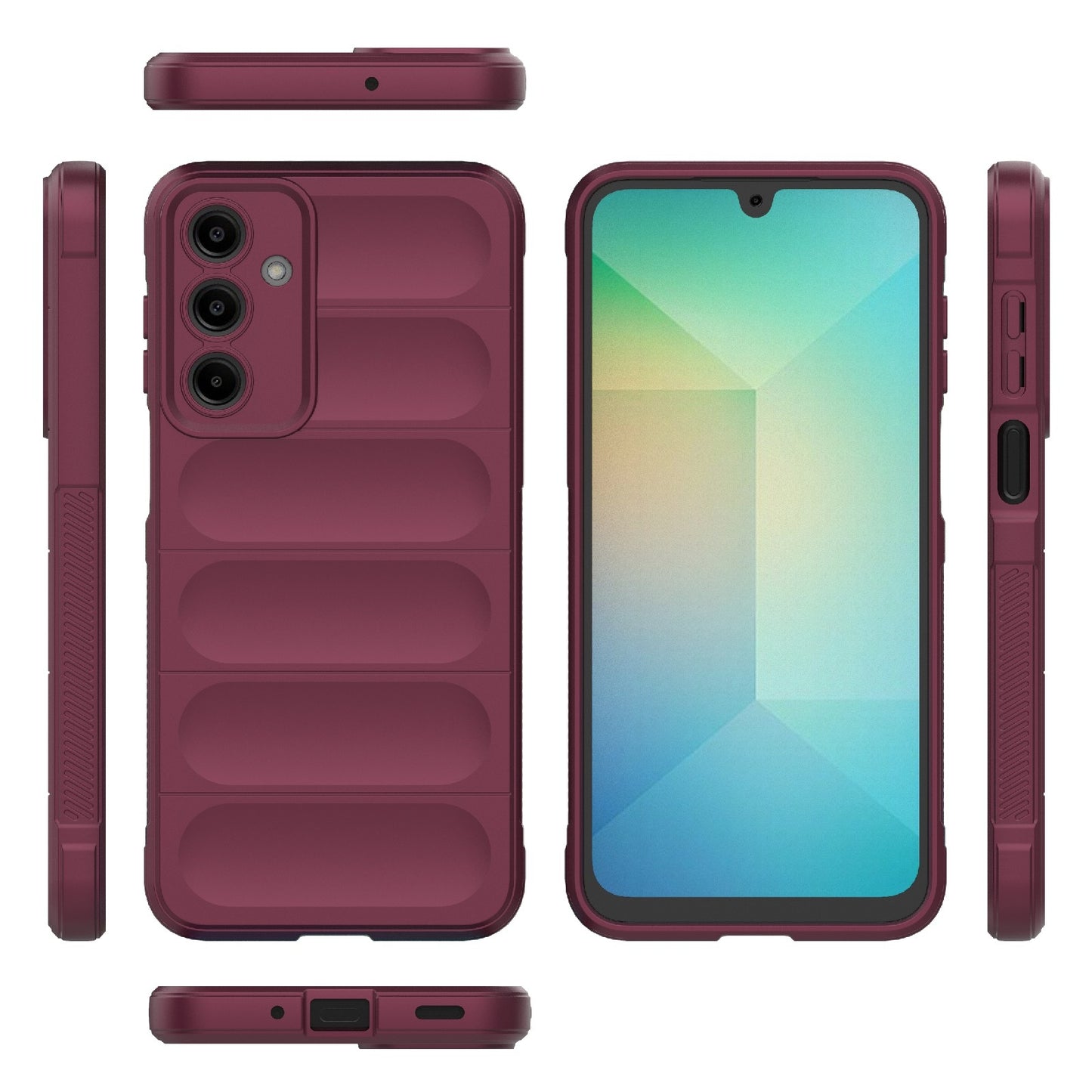 Coque pour Samsung Galaxy A16 5G A166 / A16 4G A165, Techsuit, Magic Shield, Bordeaux