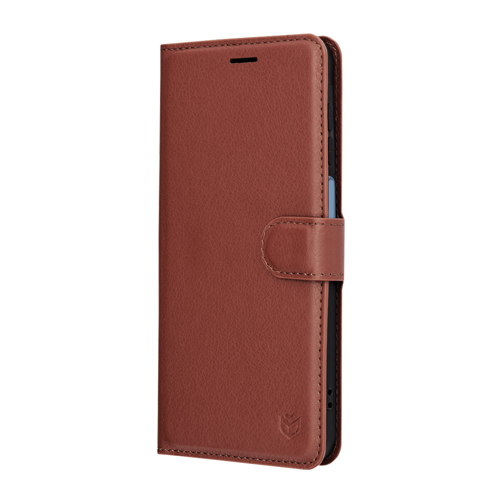Case for Samsung Galaxy A18 5G A186 / A18 4G A185 / F17 / M17 / A17 4G A175, Techsuit, Leather Folio, Brown