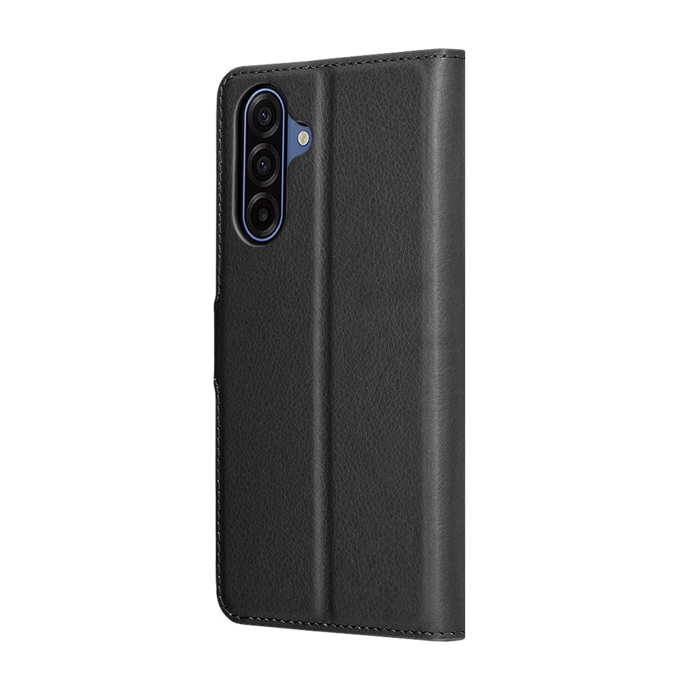 Case for Samsung Galaxy A18 5G A186 / A18 4G A185 / F17 / M17 / A17 4G A175, Techsuit, Leather Folio, Black