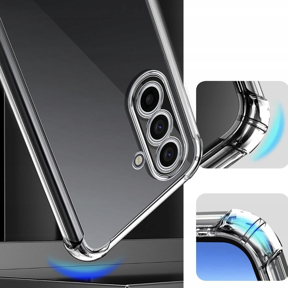 Case for Samsung Galaxy A18 5G A186 / A18 4G A185 / F17 / M17 / A17 4G A175, Techsuit, Shockproof Clear, Transparent