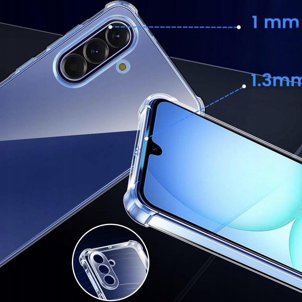 Case for Samsung Galaxy A18 5G A186 / A18 4G A185 / F17 / M17 / A17 4G A175, Techsuit, Shockproof Clear, Transparent