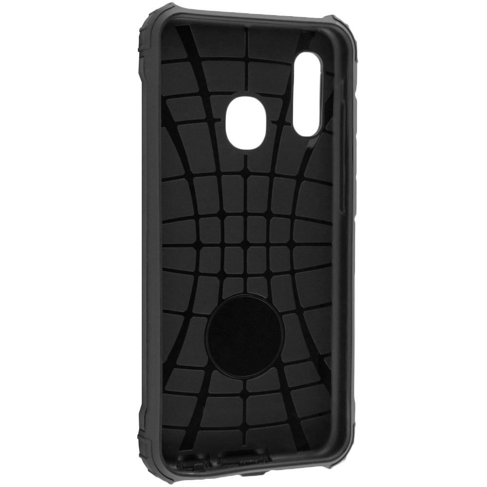 Coque pour Samsung Galaxy A20e A202, Techsuit, Hybrid Armor, Noire