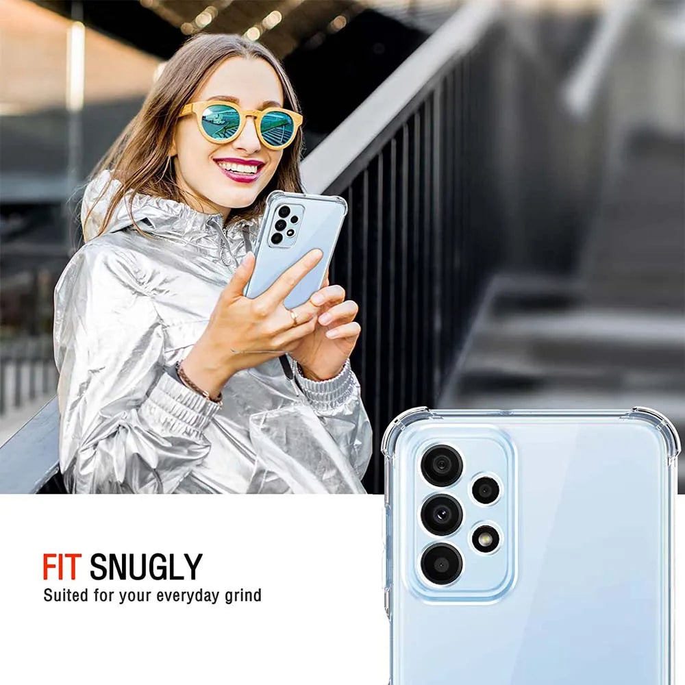 Coque pour Samsung Galaxy A23 5G A236 / A23 A235, Techsuit, Antichoc Claire, Transparente
