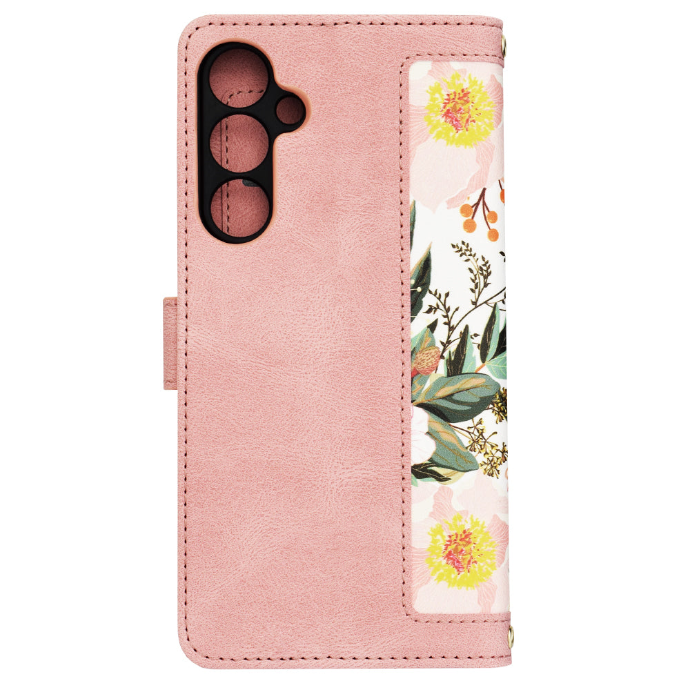 Coque pour Samsung Galaxy A25 A256, Techsuit, FlipCraft, Rose