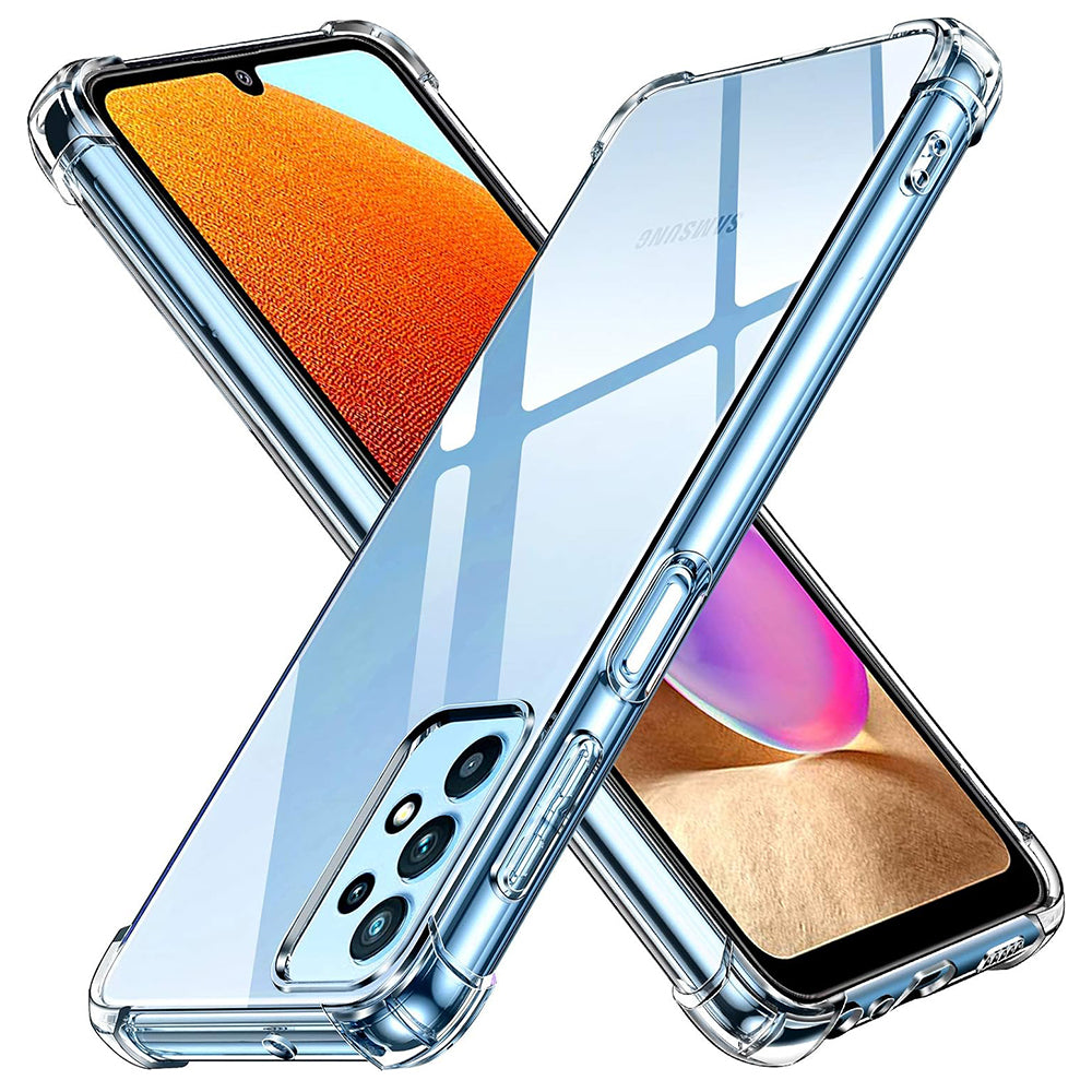 Coque pour Samsung Galaxy A32 A325, Techsuit, Antichoc Claire, Transparente
