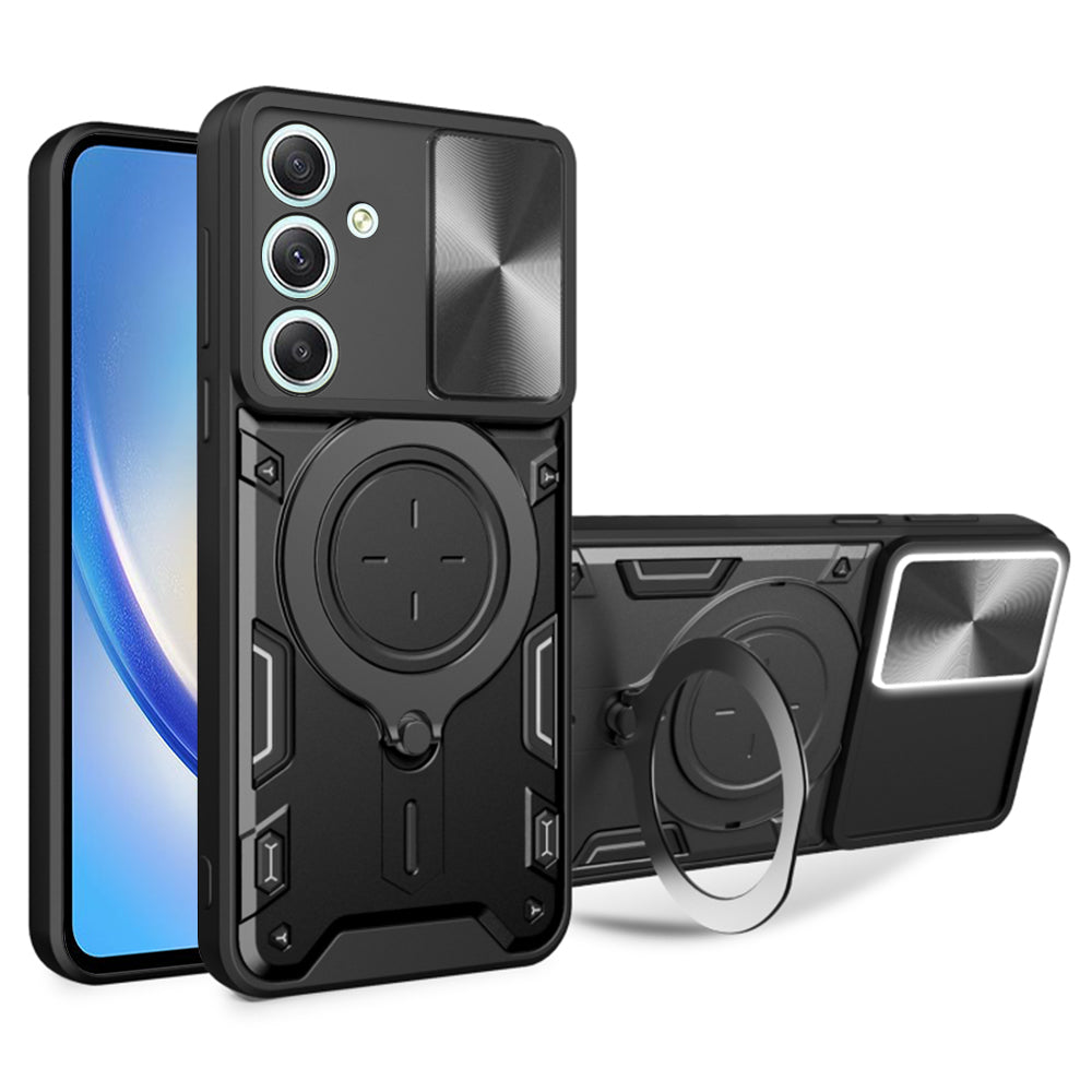 Coque pour Samsung Galaxy A34 A346, Techsuit, CamGuard Pro, Noire