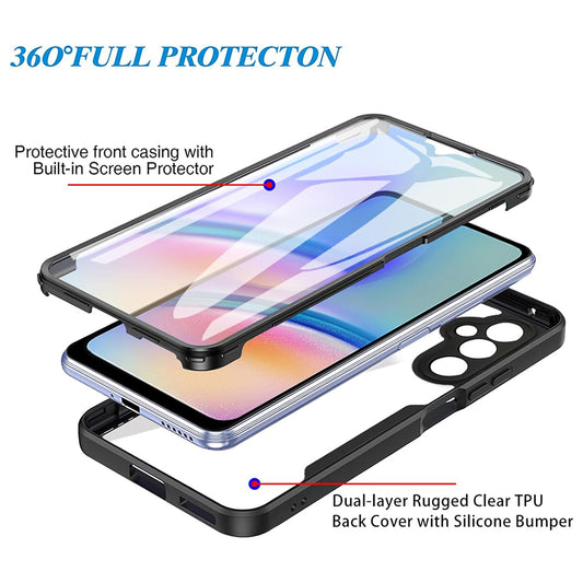 Coque pour Samsung Galaxy A34 A346, Techsuit, ColorVerse 360, Noire