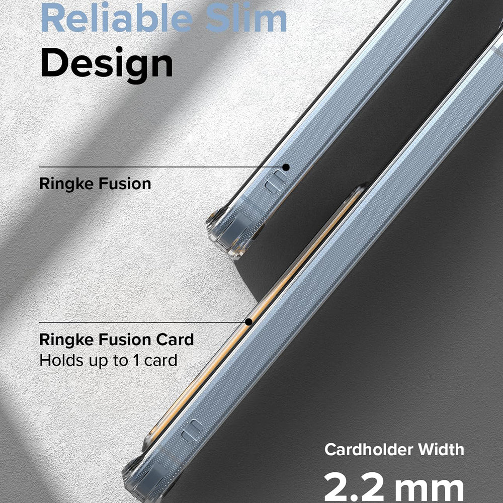 Coque pour Samsung Galaxy A35 5G A356, Ringke, Fusion Card, Transparente