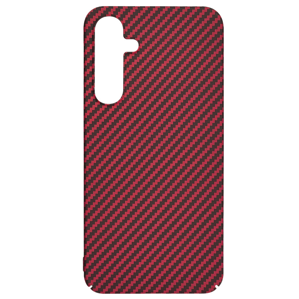 Coque pour Samsung Galaxy A35 5G A356, Techsuit, Carbonite FiberShell, Rouge