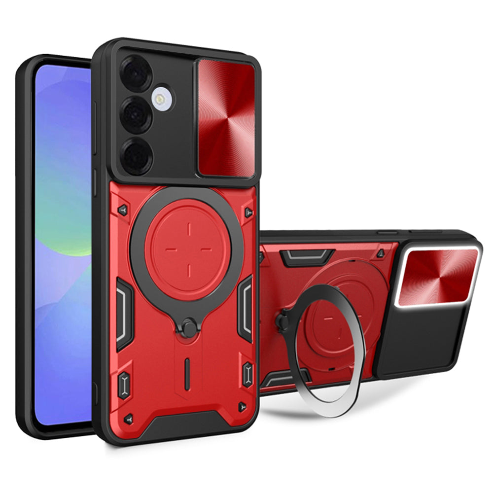 Coque pour Samsung Galaxy A36 A366, Techsuit, CamGuard Pro, Rouge