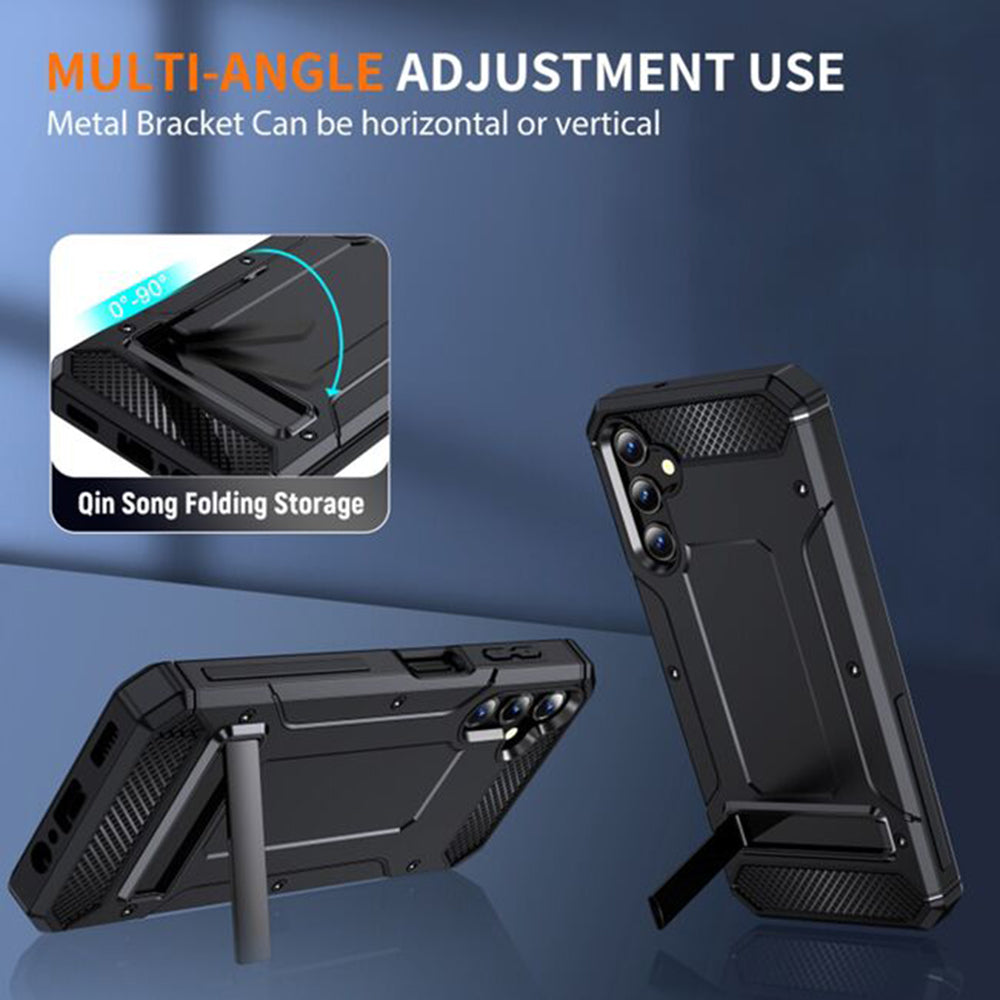 Coque pour Samsung Galaxy A36 A366, Techsuit, Hybrid Armor, Noire