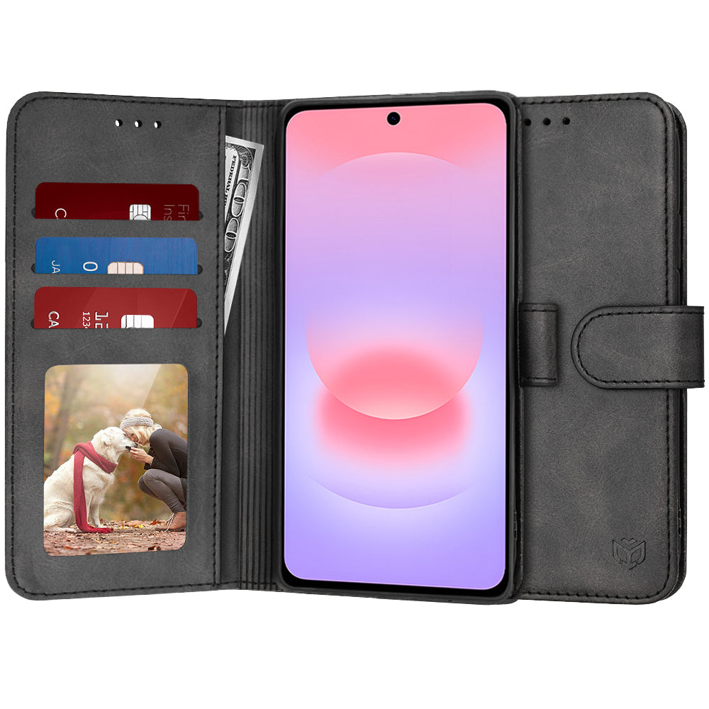 Étui pour Samsung Galaxy A37 5G, Techsuit, Diary Book, Noir