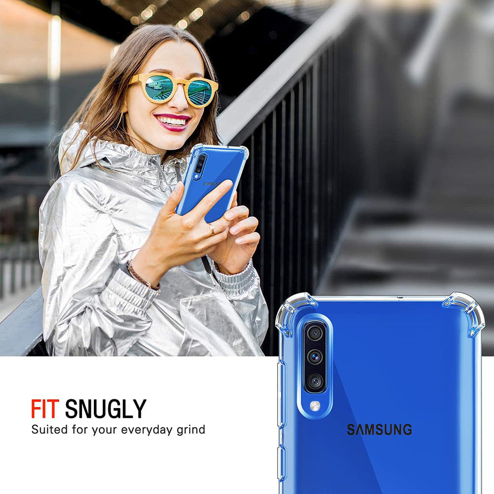 Coque pour Samsung Galaxy A50s A507 / A30s A307 / A50 A505, Techsuit, Antichoc Claire, Transparente