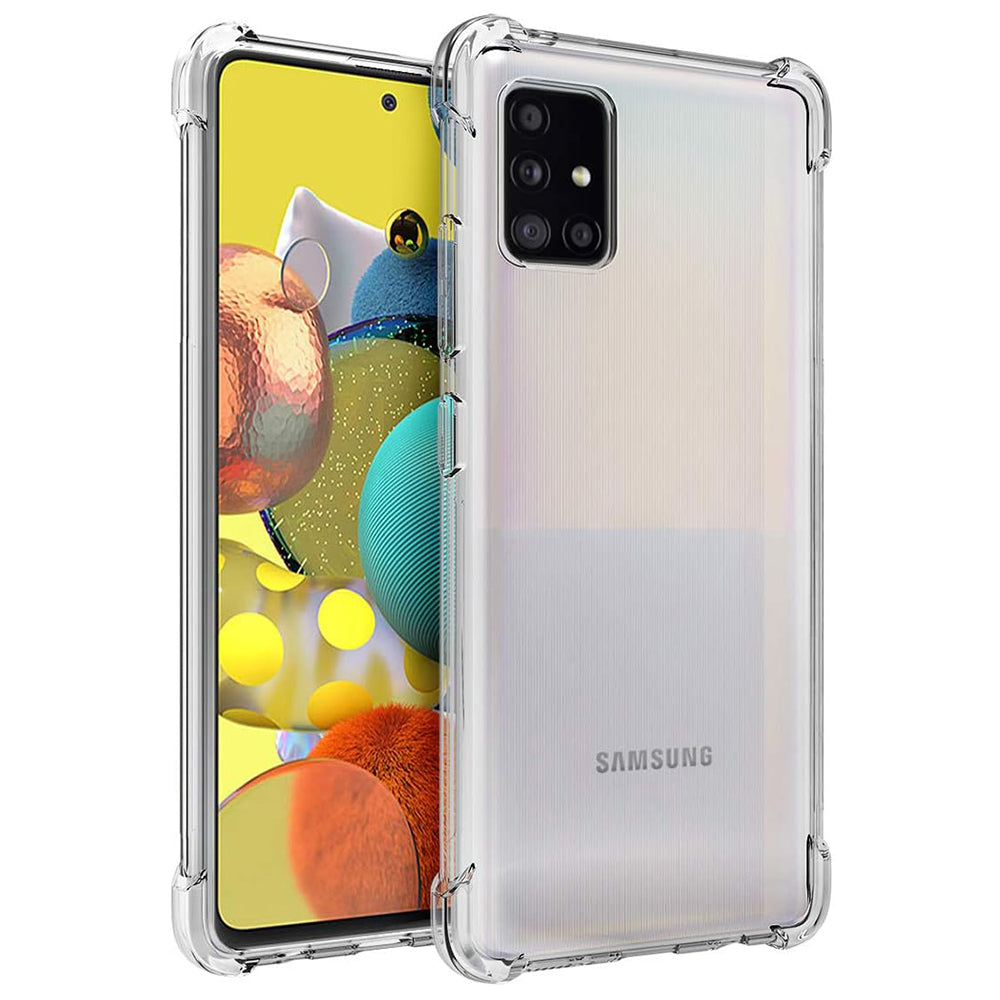 Coque pour Samsung Galaxy A51 A515, Techsuit, Anti-choc Claire, Transparente