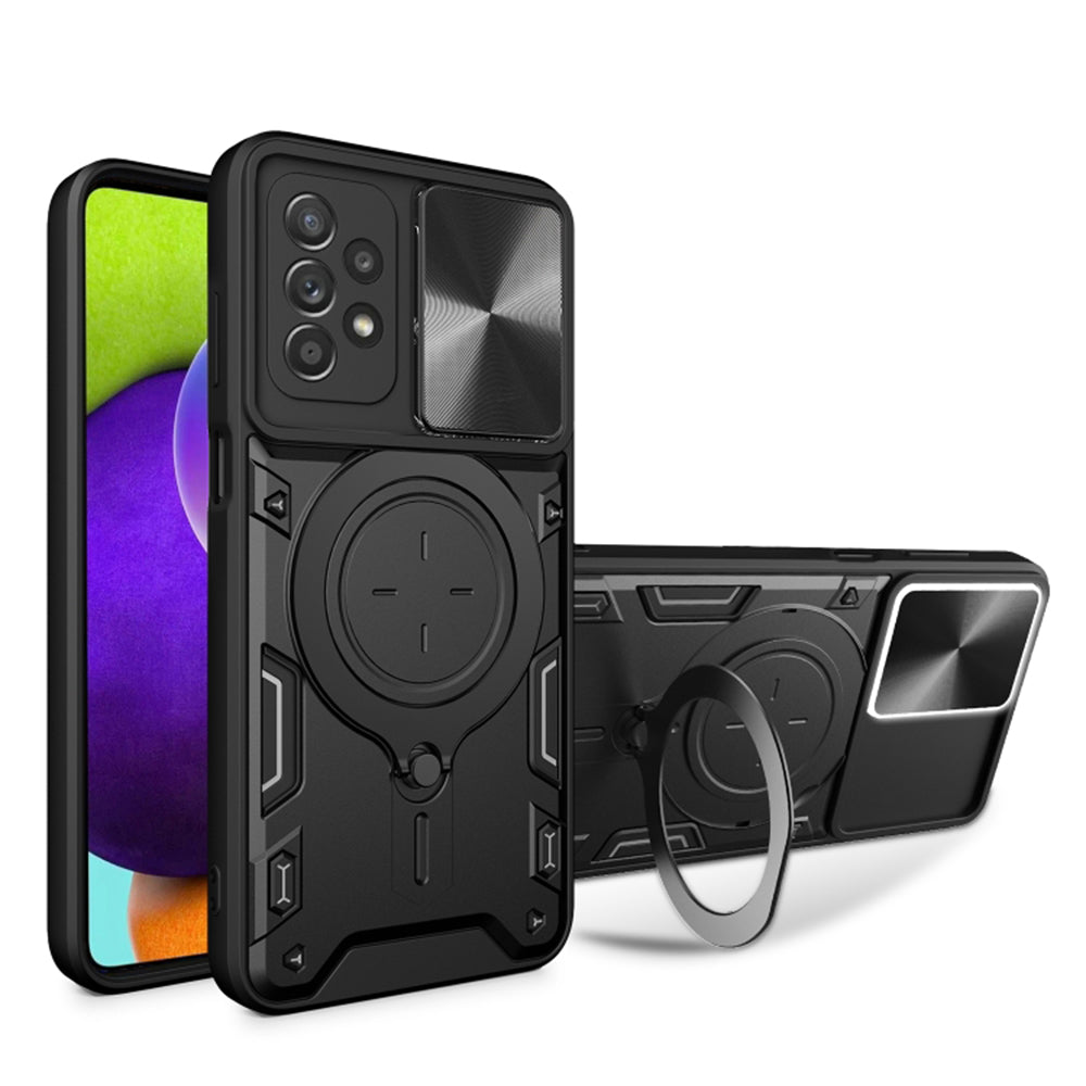 Coque pour Samsung Galaxy A52s 5G A528 / A52 5G A526 / A52 A525, Techsuit, CamGuard Pro, Noire