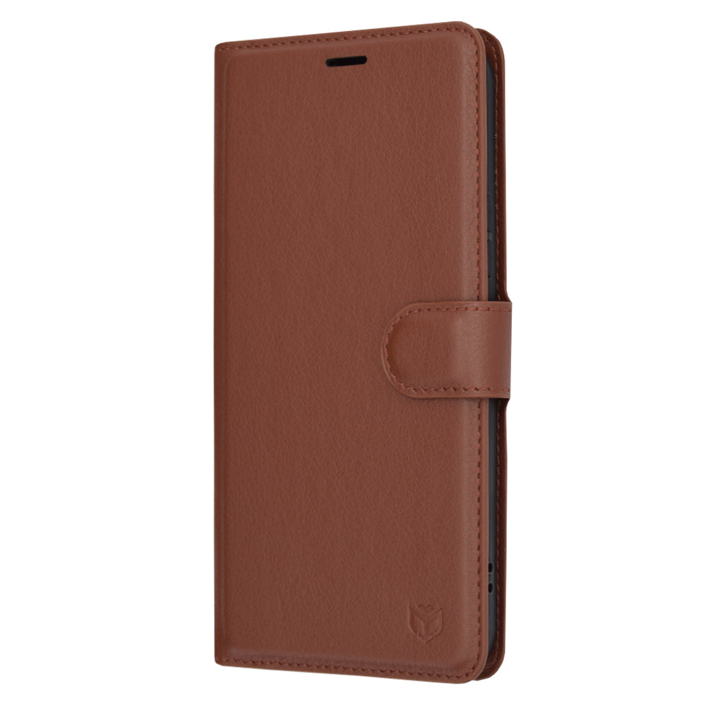 Coque pour Samsung Galaxy A54 A546, Techsuit, Leather Folio, Marron