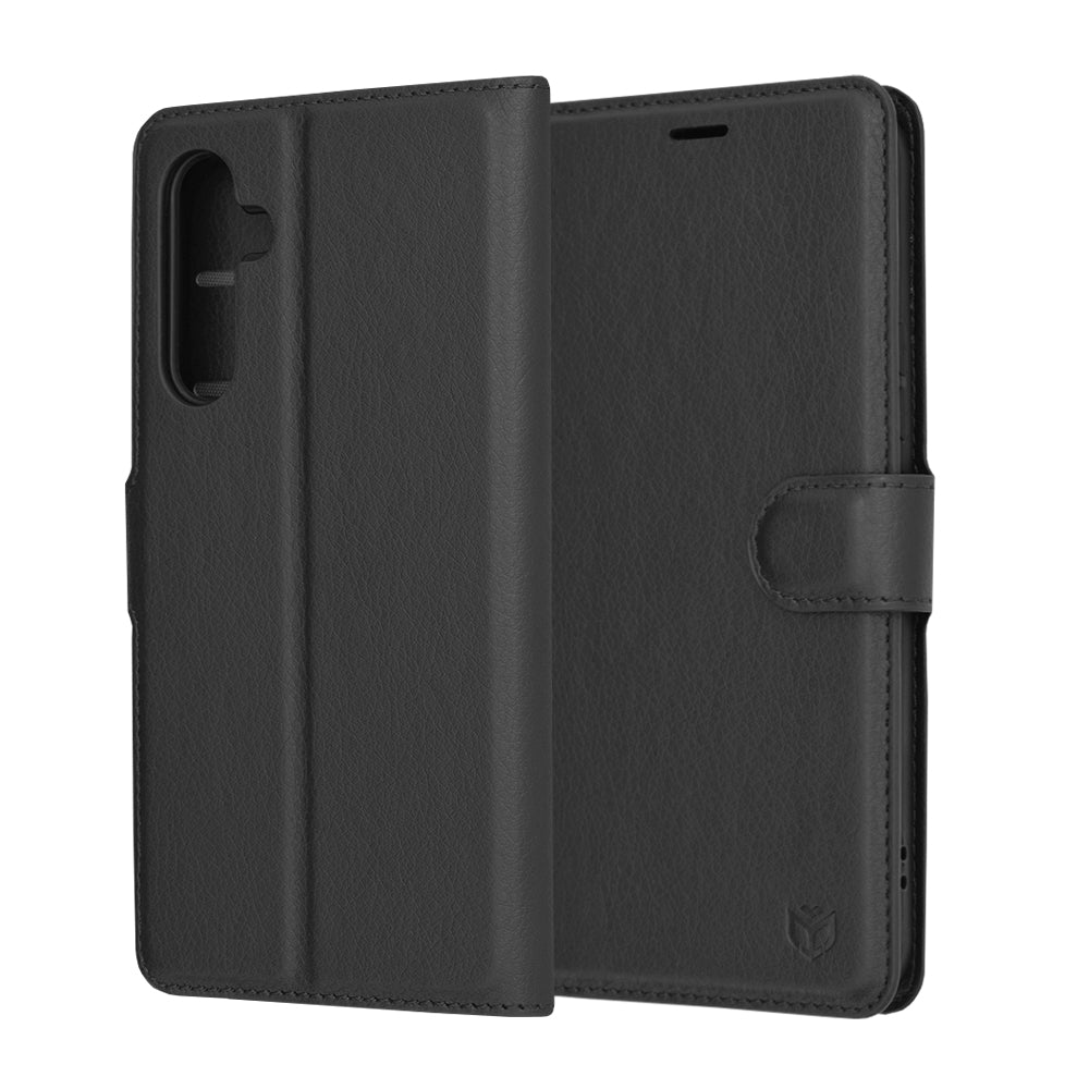 Coque pour Samsung Galaxy A54 A546, Techsuit, Leather Folio, Noire