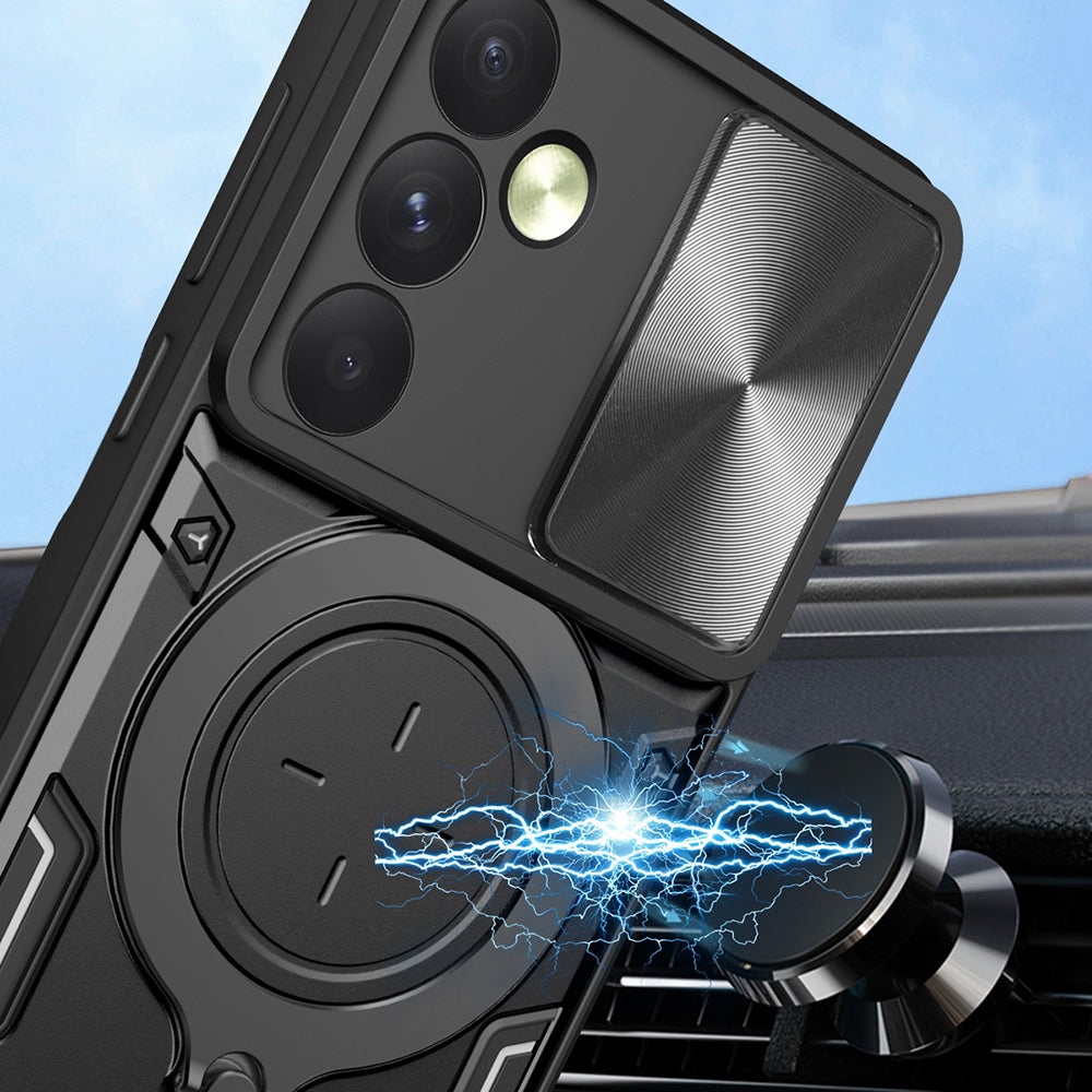 Coque pour Samsung Galaxy A55 5G A556, Techsuit, CamGuard Pro, Noire